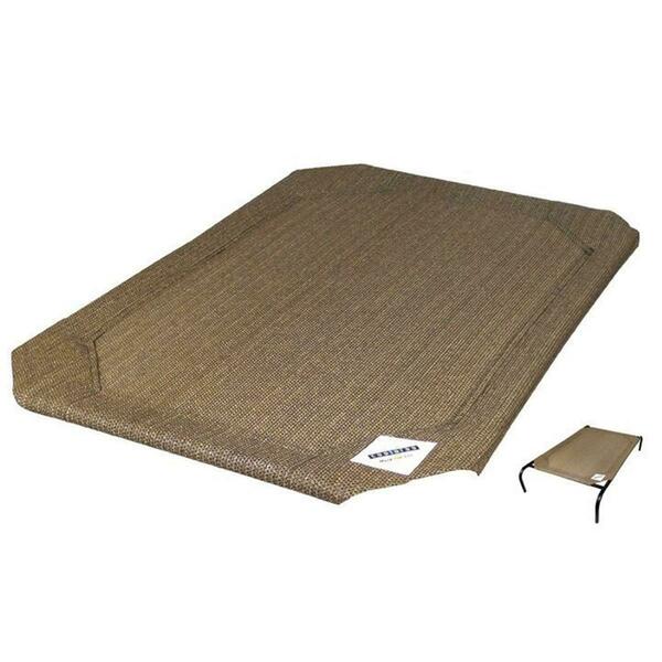 Coolaroo 43.5 x 31.5 in. Elevated Pet Bed Replacement Cover- Nutmeg 458997